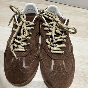 Brown Suede Men's Sneakers